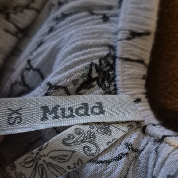 Mudd Floral and Striped Romper - Black, White, Red, Blue - Picture 3 of 8